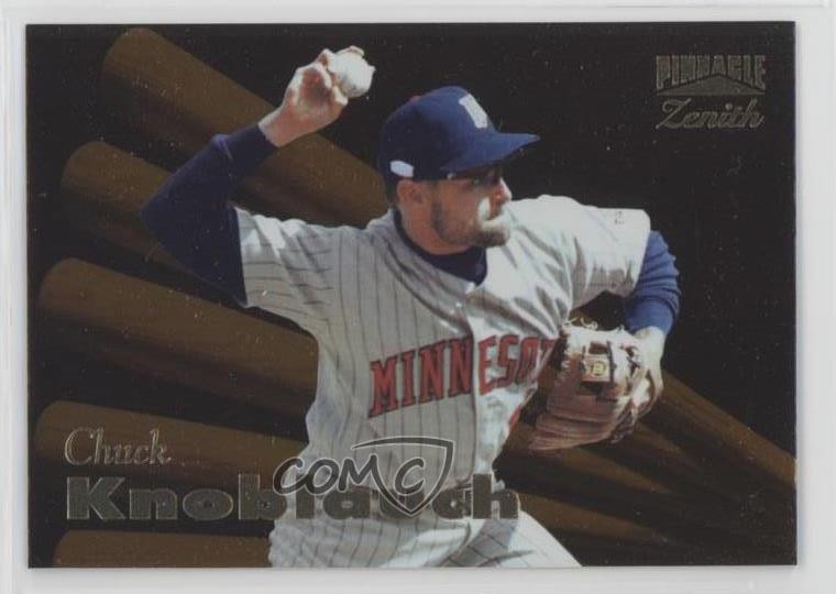 1996 Pinnacle Zenith Chuck Knoblauch #72 m3v