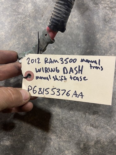 2012 DODGE RAM 2500 3500 CUMMINS DASH WIRING HARNESS P68155376AA - Picture 2 of 10