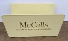 Vintage McCalls Cookbook Collection Organizer Book Holder Yellow Plastic