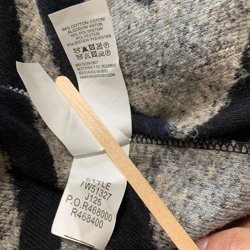 Lucky Brand Pullover Damen M schwarz blau geometrisch aztekisch drapiert gemütlich Outdoor Hütte - Bild 13 von 13