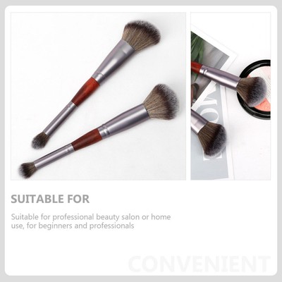 8 Pcs Make-up-Pinsel Mischpinsel Doppelendpinsel Puderpinsel Grundierungspinsel