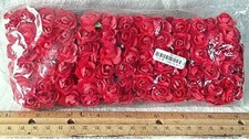 Valentine Red Mini 144 PCS Small 5/8" Paper Rose Handmade Artificial Flowers