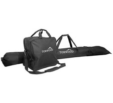 Torwood Ski Bag  Boot Bag Combo, Black, One Size Foldable NEW With Mask Handle