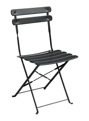 Set sedie per bar e giardino in ferro antiruggine antracite