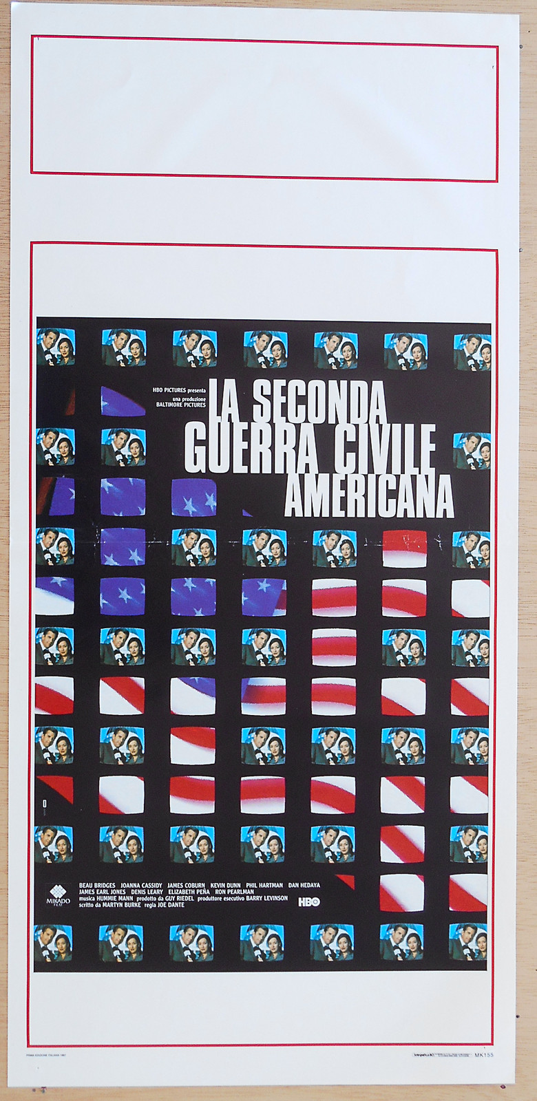 Locandina originale film LA SECONDA GUERRA CIVILE AMERICANA (1997) - Regia di Joe Dante