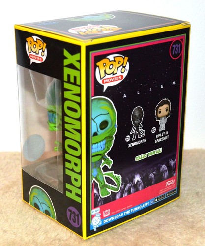 ALIEN Funko pop XENOMORPH Blacklight 731 Edition Spéciale - Foto 4 di 7