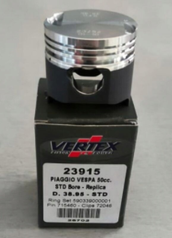 Piston Piaggio Vespa Liberty 50 4T 38.95mm d'origine standard pour scooter