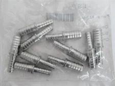 PES 820896 , 1/4" x 3/8" Stainless Steel Straight Barb Reducer (PK 10)