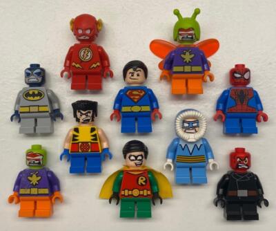 10 Mighty Micros Minifigs: Super Hero Figures: Flash Wolverine