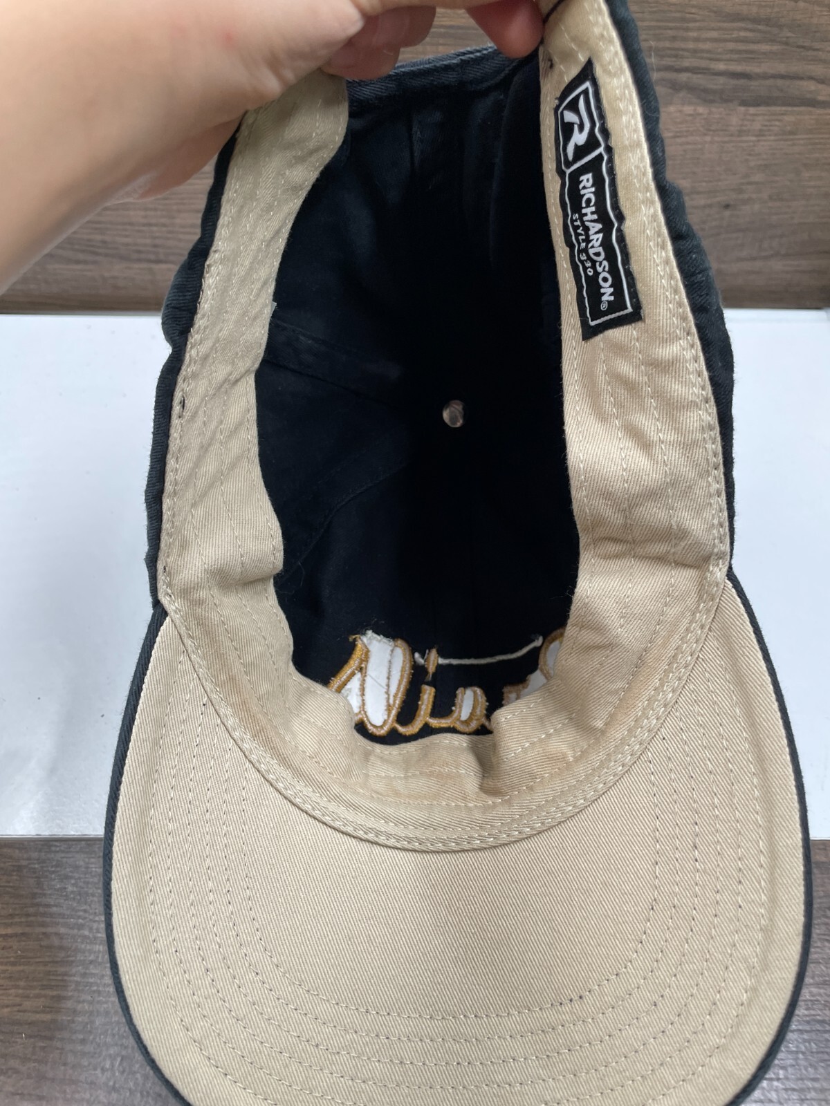 Brails Script Logo Strap Back Black Hat Cap By Ri… - image 9