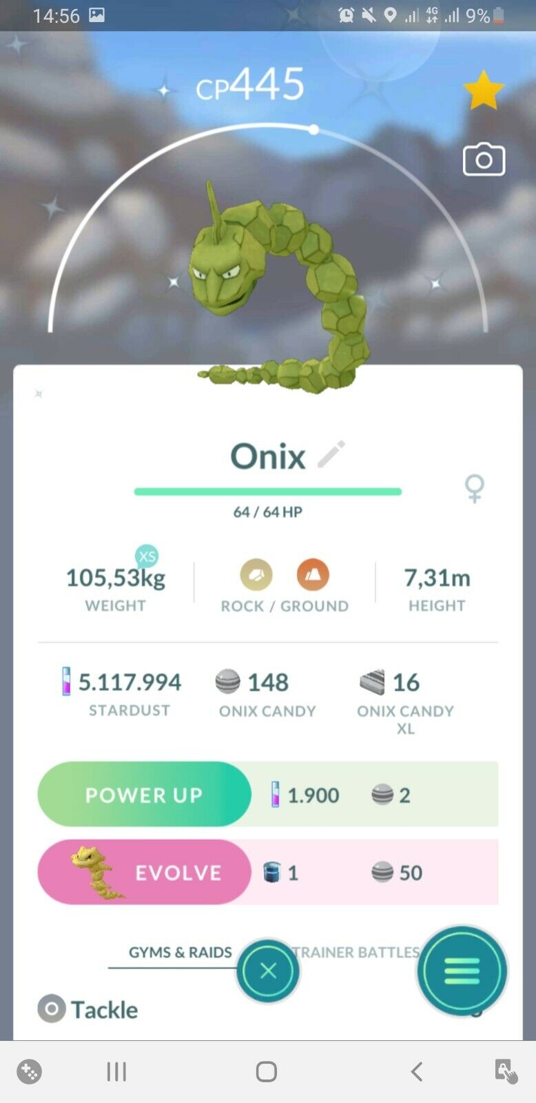 ✨Shiny Onix✨ #pogo #pokemongo #pokemon #legendary #shinypokemon #poke