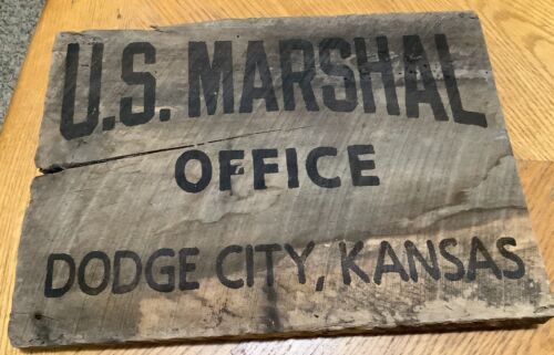 Sheriff  Sign U. S. Marshal Office Dodge City KS Gunsmoke Matt Dillon 15 X 11 “ - 第 1/13 張圖片