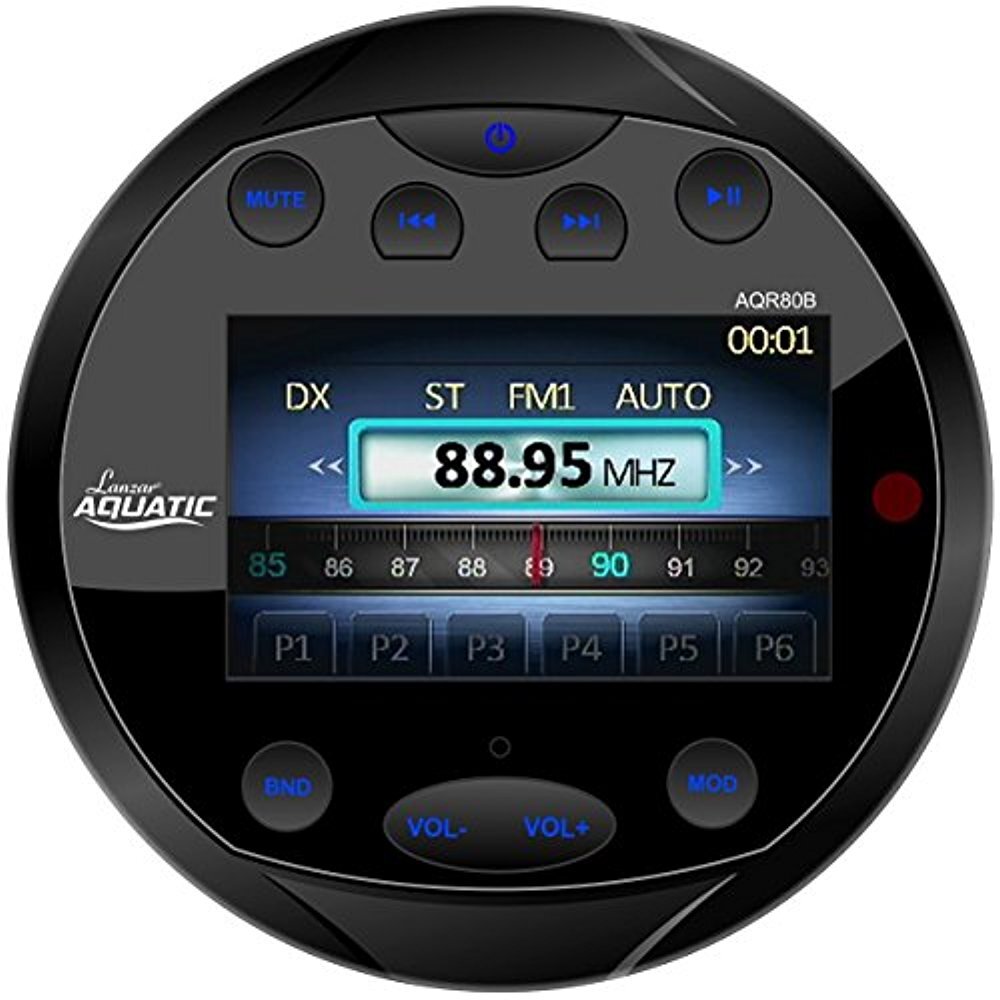 Lanzar Round Aquatic Waterproof Marine 