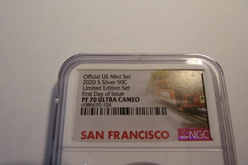 2020-S .999 Fine Sil. Kennedy Half Dollar NGC PF70 UC Limited Edition Set-"FDOI"
