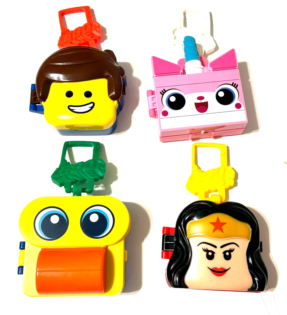 LOT 4 Lego Movie 2 W GAMES Unikitty Emmet Wonder Women Alien 2019 McDonald s