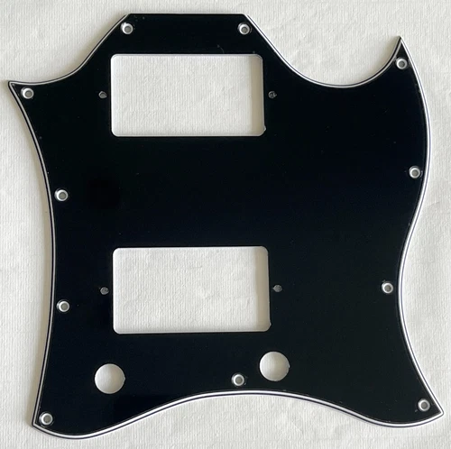 New Great-For US Gibson SG Standard Style Guitar Pickguard 4 Ply Black
