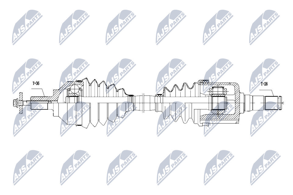 N.T.Y. NPW-VV-111.NTY Drive Shaft for FORD,VOLVO - Image 7