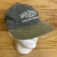 Jack Daniel's Hat Old Time Quality Country Cocktails Strapback USA Made Vintage