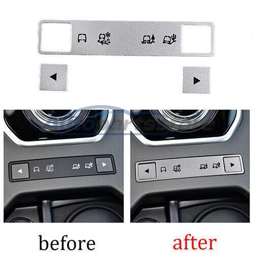 2013-2015 Console Mode Switch Button Sticker Silver Alloy For Freelander 2 LR2