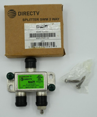 DirecTV 2 Way SWM Green Splitter MSPLIT2R1-03 SWiM New in Box