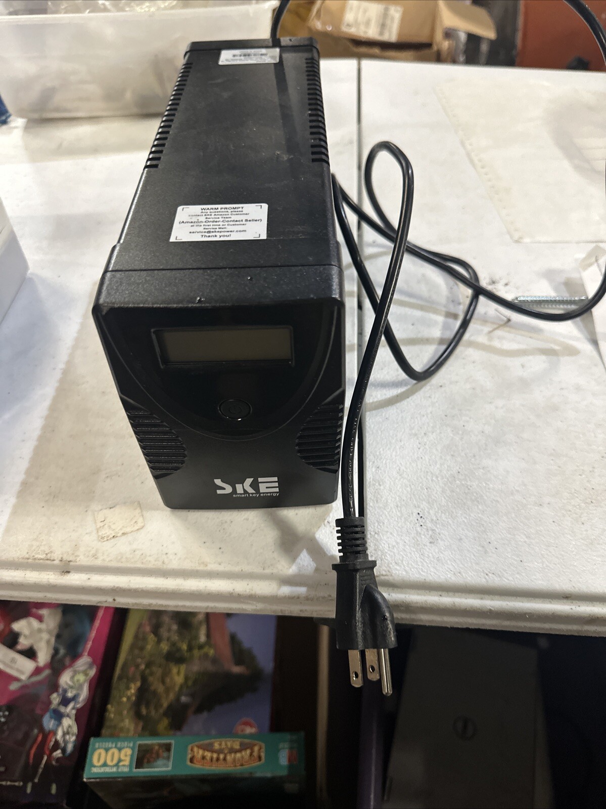 SKE UPS 625VA/360W Battery Backup & Surge Protector Uninterrupted Power Supply