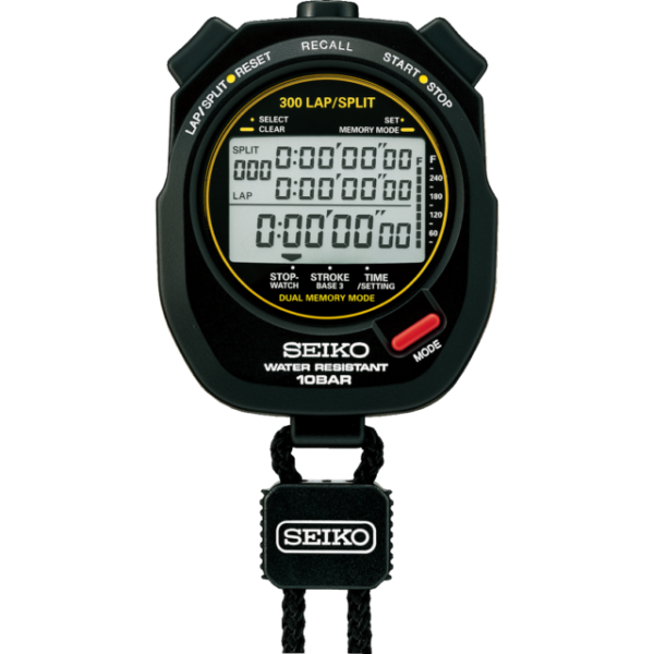 Seiko SVAS003 Aquatic Sports Swimming Lap Stopwatch - Black for 