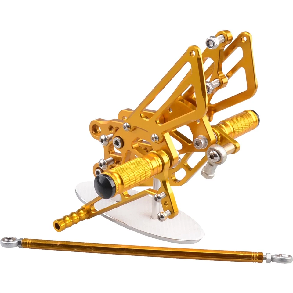 Gold CNC Rearset Foot pegs Rear set For Kawasaki NINJA ZX14 ZX14R 2006-2023 - Imagem 3 de 4