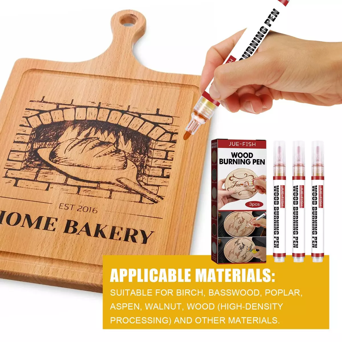 Burning Painting Scorch Marker Wood Burning Pen For DIY Projects Portable