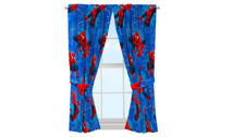 Tenda Spiderman coppia finestra uomo ragno set drappeggio Marvel bambini divertimento camera da letto bambino