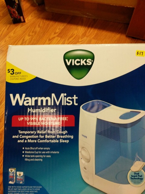 Vicks Warm Mist Humidifier VWM845 1 gall Vicks Warm Mist Humidifier VWM845 1 gall