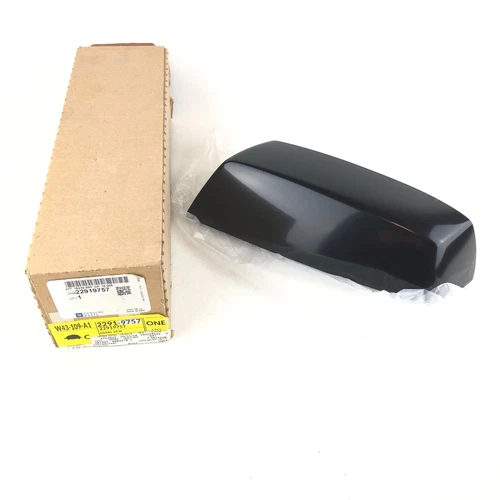 2014-2019 SILVERADO SIERRA Mirror Cover Cap Left Driver OEM Gloss Black 22919757
