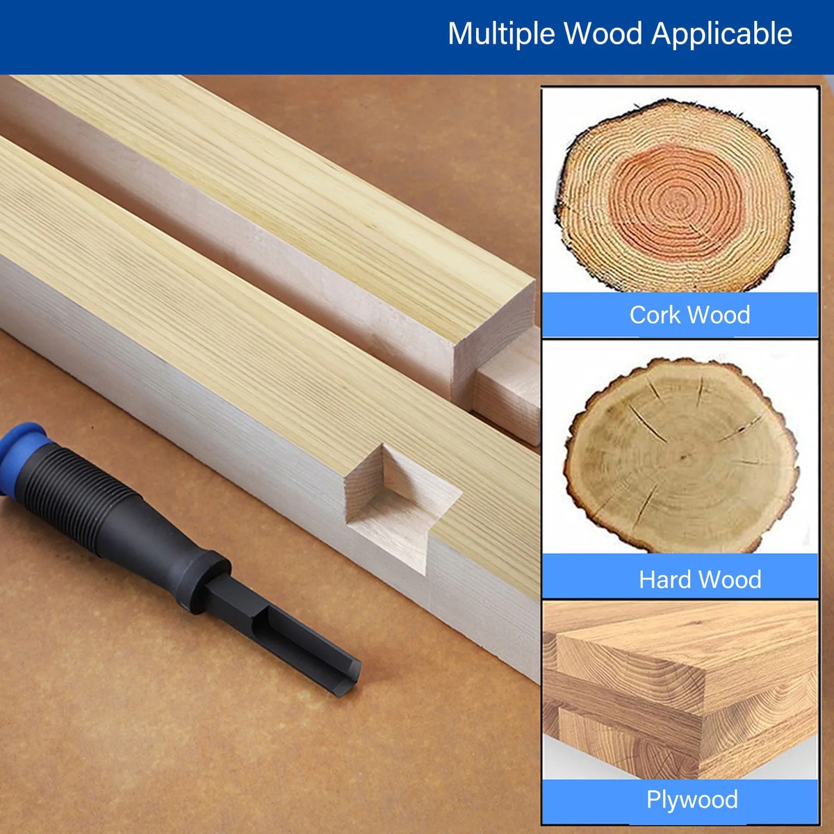 90 Right Angle Chisel Tool With Durable Plastic Handle High Carbon Steel Body For Efficient Grooving Work