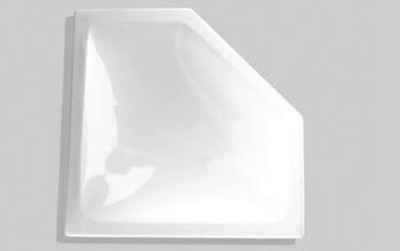 Bri-Rus Nn208 White 20'' X 8'' Neo Angle Skylight Inner Garnish
