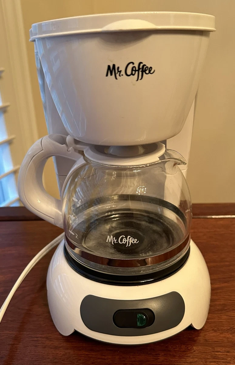 MR. COFFEE TF4-RB SUNBEAM 4 CUP AUTOMATIC ELECTRIC COFFEEMAKER WHITE