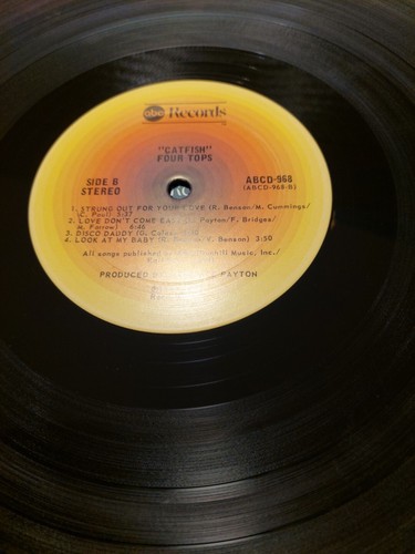 CATFISH Four Tops Nr. Abcd968 Lp US 1976 Sleeve/Vinyl =EX - Bild 9 von 14