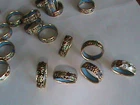 18 Super Vintage Cloisonee Rings Mix Color & Size Enamel Inside & Out All MINT