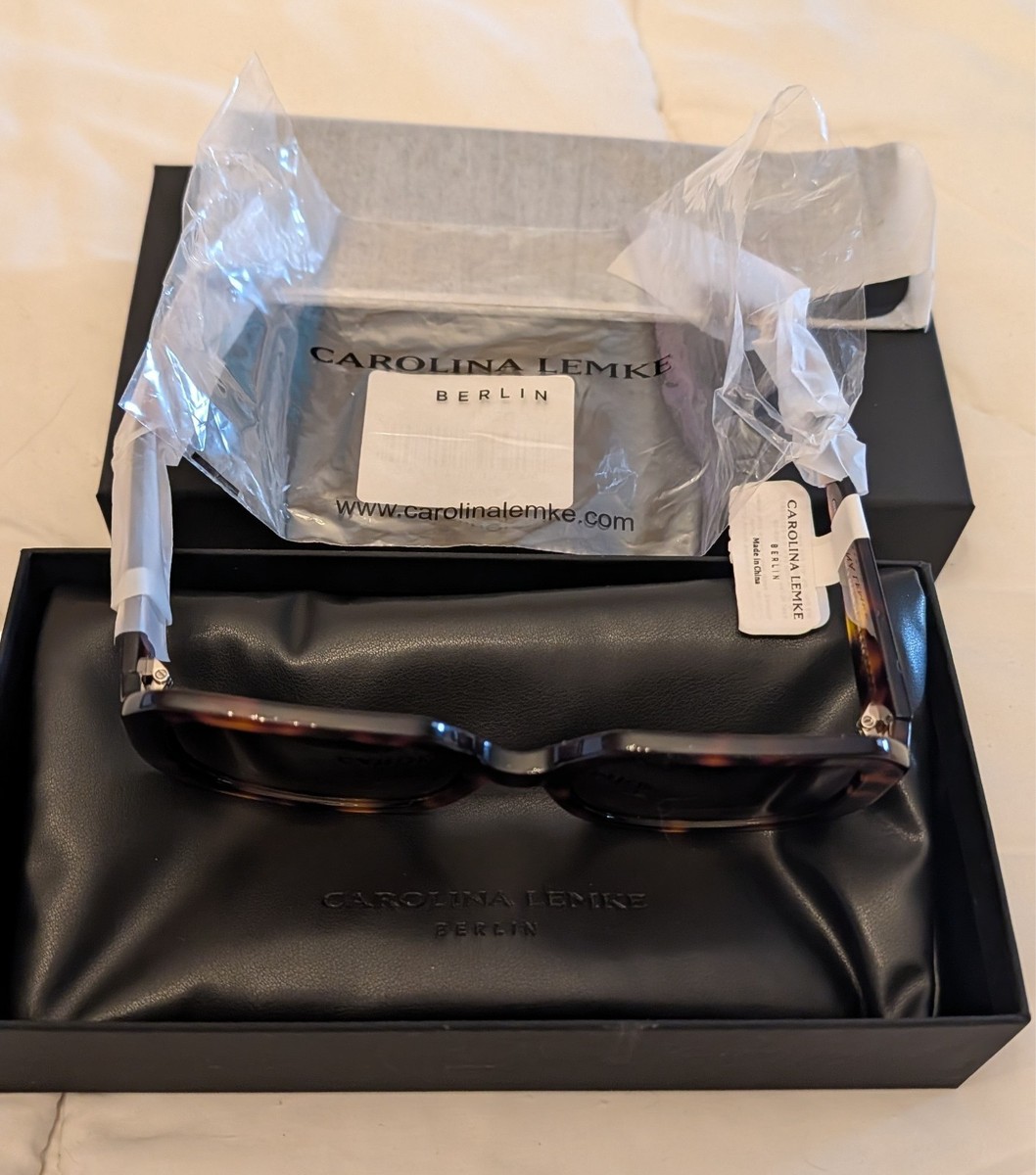 Carolina Lemke Square Demi Tortoise Plastic Brown Gradient  display picture 3