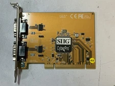SIIG CyberPro P054-01Y4X PCI Dual Serial Port Expansion Card "Q6E"