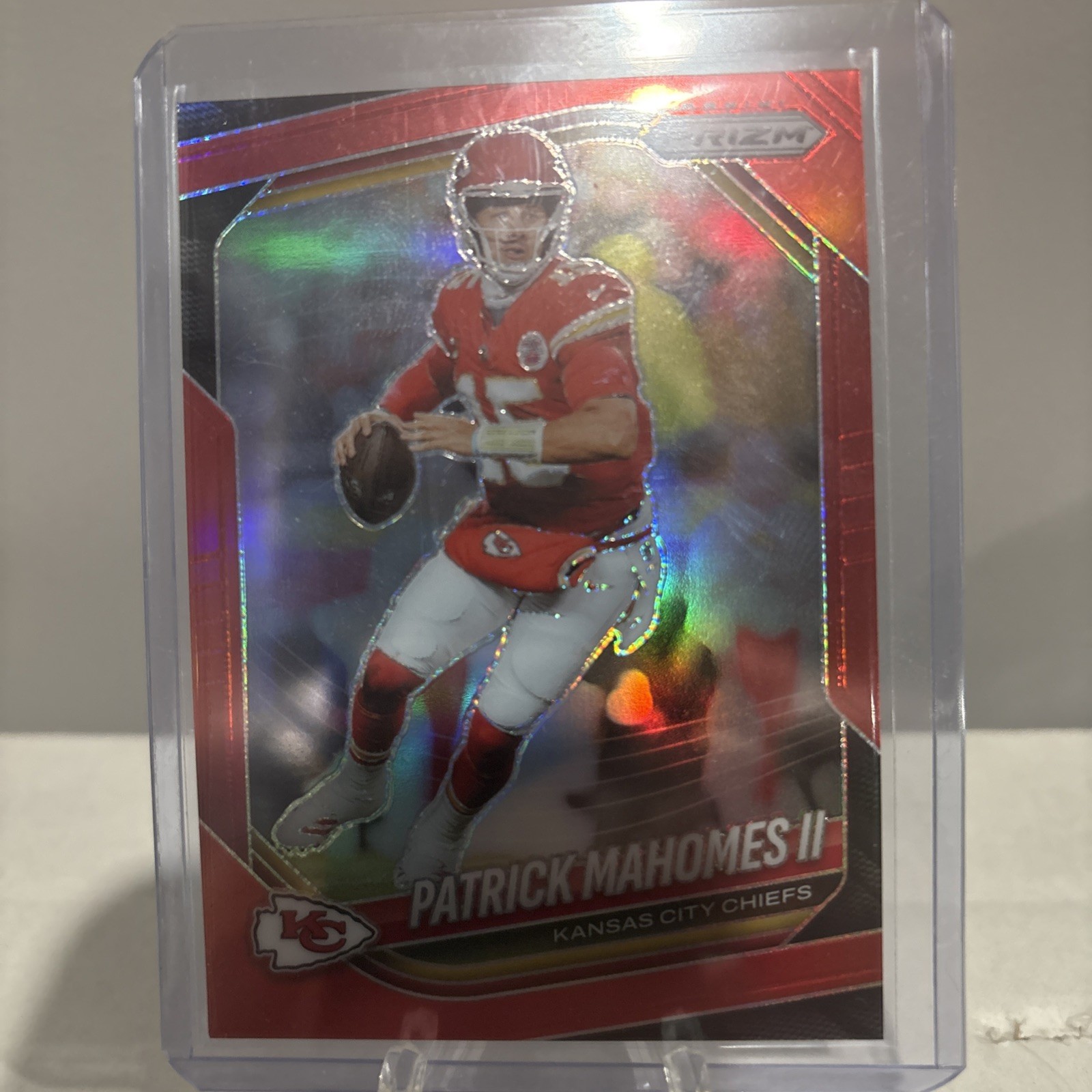 Patrick Mahomes II 2025 Panini Prizm Red Prizm SSP #26 COLORMATCH