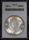 1883 Morgan Silver Dollar $1 ANACS MS65 "Soapbox" Premium Quality!