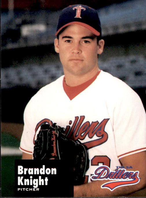 1998 Tulsa Drillers Team Issue 21 Brandon Knight Oxnard California