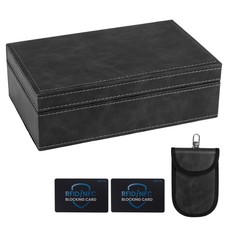 Faraday Box for Car Keys 2-in-1 Anti-Theft Key Signal Blocker for All Vehicles