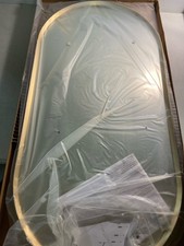 Kohler K-26051-BGL Modern Oval Bathroom Wall Mirror, 20"x40", Brushed Gold