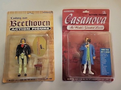 SEALED Accoutrement Ludwig van Beethoven & Casanova Action Figures