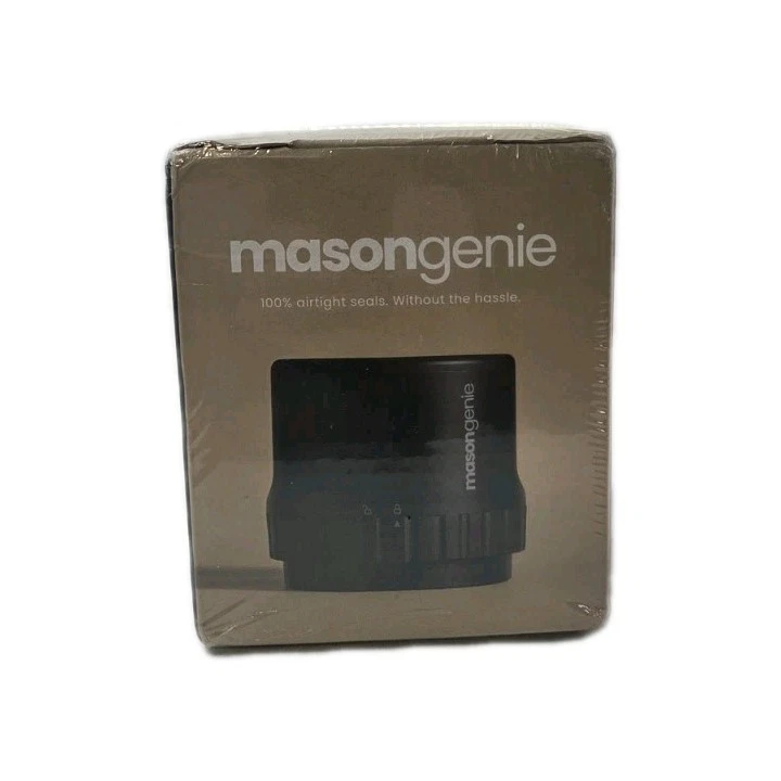 Mason Genie Vacuum Sealer Kit Black NEW