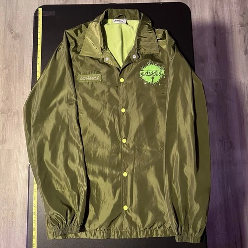 Creepy Co. Creepshow Lunkhead Button Up Snap Jacket XL horror Ltd Ed Green - product listing photo