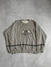 Vintage Hugo Boss Sweatshirt Motorside Division Graphic Grey Crewneck Size L