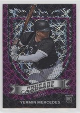 2021 Panini Chronicles Crusade Purple Velocity Prizm Yermin Mercedes #16 0q0m