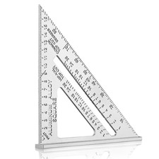 180 Mm Aluminum Speed Square,Combination Square, Measuring Tool for Engineer Car