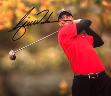 2001 Upper Deck Golf Tiger Woods e-Volve Auto Rookie Card 19